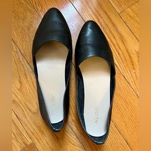 ALDO Black Leather Flats